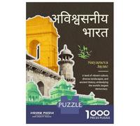 Puzzle Da 1000 Pezzi Per Adolescenti Incredible India Travel Puzzle Per Adolescenti Giochi Rilassanti Migliora La Memoria Regali Per Amici E Familiari 70x50cm/1000pcs