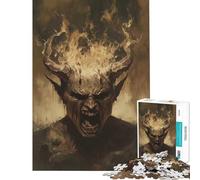 Puzzle da 1000 pezzi per adolescenti Infernal Rage Incarnate giocattoli educativi gioco pratico regalo di compleanno regalo di Babbo Natale segreto (dimensioni 38x52cm)