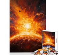 Puzzle da 1000 pezzi per adolescenti Inferno Cosmico︰ Nascita di una supernova Decorazione per la casa Giocattoli Idee regalo Gioco rompicapo con poster abbinato e foglio di quiz Dimensioni 50x75cm