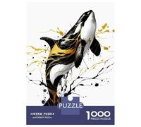 Puzzle Da 1000 Pezzi Per Adolescenti Ink Orca Puzzle Per Adulti Fai Da Te Giocattoli Sfida Difficile Regali Per Amici E Familiari 52x38cm/1000pcs