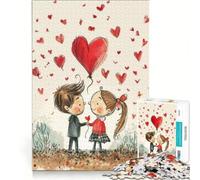 Puzzle da 1000 pezzi per adolescenti "Innamorarsi" per San Valentino, gioco educativo, difficile, regalo di compleanno, regalo di viaggio 38x52cm