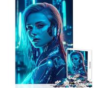 Puzzle da 1000 pezzi per adolescenti intelligenza artificiale bella ragazza decorazione per la casa giocattoli regali di Babbo Natale segreto gioco rompicapo collezione di artisti belle arti 50x75cm