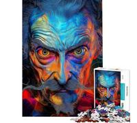 Puzzle da 1000 pezzi per adolescenti intenso ritratto di un uomo puzzle per adolescenti migliora la memoria lista dei desideri con Babbo Natale gioco educativo per famiglie 50x75cm