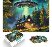 Puzzle da 1000 pezzi per adolescenti Invasione aliena Giocattolo educativo intellettuale decomprimente Lista dei desideri con Babbo Natale 75x50cm