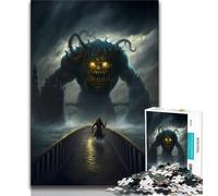 Puzzle da 1000 pezzi per adolescenti invasione di mostri puzzle da 1000 pezzi giocattolo educativo antistress regalo per amici e familiari 38x26cm