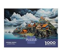 Puzzle Da 1000 Pezzi Per Adolescenti Island Fantasy Landscape Art Puzzle Per Adolescenti Gioco Per Famiglie Migliora La Memoria Regali Unici Per Compleanno E Natale 38x26cm/1000pcs