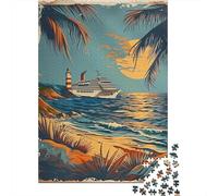Puzzle Da 1000 Pezzi Per Adolescenti Island Getaway Cruise Poster Puzzle Per Adulti Giochi Rilassanti Migliorano La Memoria Regali Antistress 38x26cm/1000pcs