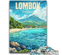 Puzzle da 1000 pezzi per adolescenti, isola di Lombok, Indonesia, gioco educativo, giocattolo, regalo per tutta la famiglia (dimensioni 38x26cm)