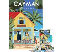 Puzzle da 1000 pezzi per adolescenti Isole Cayman giochi rilassanti giocattoli che creano dipendenza per coltivare la pazienza opera d'arte regalo decorazione da parete (dimensioni 50x75cm)