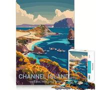 Puzzle da 1000 pezzi per adolescenti,Isole del Canale,taglio pulito,puzzle logico,gioco di svago,regalo di compleanno (50x75cm)