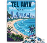 Puzzle da 1000 pezzi per adolescenti, Israele, Tel Aviv, viaggio, gioco educativo, offerta regalo per tutta la famiglia (dimensioni 50x70cm)