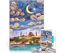 Puzzle da 1000 pezzi per adolescenti Istanbul in stile Van Gogh Gioco impegnativo e gioco in famiglia è ideale come regalo per tutta la famiglia 52x38cm