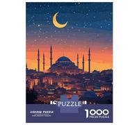 Puzzle Da 1000 Pezzi Per Adolescenti Istanbul Turkey Nightscape Illustration Puzzle Per Adulti Gioco Pratico Vacanza A Casa Passa Il Tempo Aiuta Ad Allenare Il Cervello 70x50cm/1000pcs