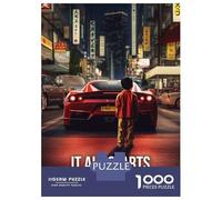 Puzzle Da 1000 Pezzi Per Adolescenti It Starts With A Dream Car Puzzle Per Adolescenti Gioco Pratico Un'opera D'arte Regali Unici Per Compleanno E Natale 70x50cm/1000pcs
