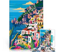 Puzzle da 1000 pezzi per adolescenti Italia Arte Estetica Riduzione dello stress interessante Decorazioni e regali unici per la casa 75x50cm