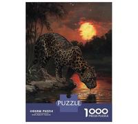 Puzzle Da 1000 Pezzi Per Adolescenti Jaguar at Sunset Puzzle Per Adulti Giochi Divertenti Regali Per Donne Per Compleanno, Natale 70x50cm/1000pcs