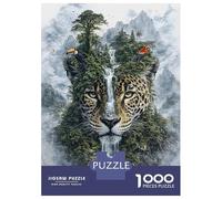 Puzzle Da 1000 Pezzi Per Adolescenti Jaguar The Mythic Guardian of The Verdant Wilds Puzzle Per Adulti Gioco Pratico Assemblaggio Di Modelli Per Compleanno, Natale 38x26cm/1000pcs