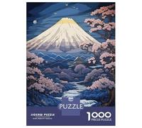 Puzzle Da 1000 Pezzi Per Adolescenti Japanese Blue Mountains Puzzle Per Adulti Gioco Pratico Regali Per Donne Interazione Genitore-figlio 52x38cm/1000pcs