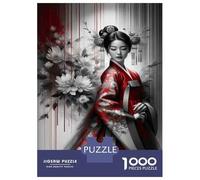 Puzzle Da 1000 Pezzi Per Adolescenti Japanese Geisha Art Print Puzzle Per Adulti Gioco Pratico Decorazione Da Parete Offerta Come Regalo Per Tutta La Famiglia 38x26cm/1000pcs