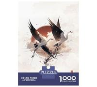 Puzzle Da 1000 Pezzi Per Adolescenti Japanese Red Crowned Crane Puzzle Per Adulti Gioco Pratico Taglio Di Precisione Ottimo Regalo Per I Giocatori 70x50cm/1000pcs