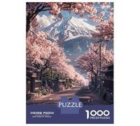Puzzle Da 1000 Pezzi Per Adolescenti Japanese Road Sakura Tree Puzzle Per Adolescenti Giocattoli Fai Da Te Analisi E Logica Per Compleanno, Natale 52x38cm/1000pcs