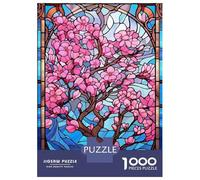 Puzzle Da 1000 Pezzi Per Adolescenti Japanese Sakura Bloom Art Puzzle Per Adulti Fai Da Te Giocattoli Sfida Difficile Regali Per Amici E Familiari 70x50cm/1000pcs