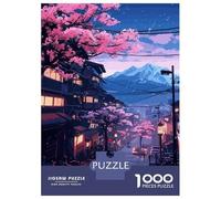 Puzzle Da 1000 Pezzi Per Adolescenti Japanese Street Sakura Puzzle Per Adulti Giochi Rilassanti Perfetto Per Decorare E Fare Regali A Tutta La Famiglia 38x26cm/1000pcs
