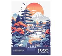 Puzzle Da 1000 Pezzi Per Adolescenti Japanese Temple Landscape Puzzle Per Adulti Gioco Pratico Sfida Difficile Regali Per Amici E Familiari 70x50cm/1000pcs
