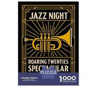 Puzzle Da 1000 Pezzi Per Adolescenti Jazz Night Roaring Twenties Spectacular Puzzle Gioco Rompicapo Ma Divertente E Umoristico Regali Unici Per Compleanno E Natale 52x38cm/1000pcs