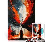 Puzzle da 1000 pezzi per adolescenti Jigsaw Phoenix Gaze Lernspiele mit vollständig ineinander greifenden, zufällig geformten Teilen38x26cm