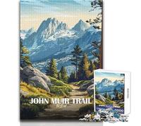 Puzzle da 1000 pezzi per adolescenti John Muir Trail Paesaggio Illustrazione Divertimento in famiglia e serata di gioco Analisi e logica Regalo di compleanno Dimensioni 50x75cm