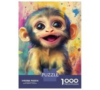 Puzzle Da 1000 Pezzi Per Adolescenti Joyful Baby Monkey Art -1 Puzzle Per Adolescenti, Rompicapo, Gioco Di Modelli, Assemblaggio, Unici, Compleanno E Regali 70x50cm/1000pcs