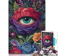 Puzzle da 1000 pezzi per adolescenti Jungle Eyes, antistress per ammazzare il tempo durante le vacanze, ideale come regalo per tutta la famiglia dai 14 anni in su, 38x26cm
