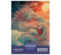 Puzzle Da 1000 Pezzi Per Adolescenti Kanagawa Dragon in Clouds Puzzle Per Adulti Giochi Rilassanti Vacanza A Casa Ammazzare Il Tempo È Ideale Come Regalo 52x38cm/1000pcs