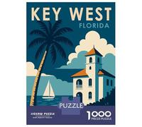 Puzzle Da 1000 Pezzi Per Adolescenti Key West Florida Travel Puzzle Per Adulti Giochi Rilassanti Vacanza A Casa Passatempo Impegnativo Da Completare 52x38cm/1000pcs