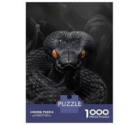 Puzzle Da 1000 Pezzi Per Adolescenti King Cobra in Black Smoke Puzzle Per Adulti Gioco Pratico Migliora La Memoria Regali Di Compleanno E Unici 70x50cm/1000pcs