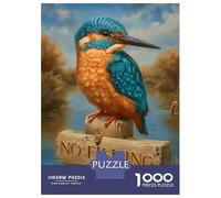 Puzzle Da 1000 Pezzi Per Adolescenti Kingfisher - No Fishing Puzzle Per Adulti Gioco Pratico Decorazione Murale Regali Per Amici E Familiari 38x26cm/1000pcs