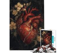 Puzzle da 1000 pezzi per adolescenti Kintsugi Cuore Spezzato Bellezza Rinata Puzzle per adulti Giocattolo fai da te Vacanza a casa Gioco stimolante Regalo (Dimensioni 38x52cm)