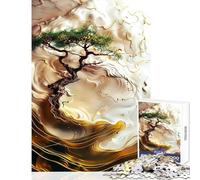 Puzzle da 1000 pezzi per adolescenti Kintsugi Liquid Tree Giocattoli fai da te Ottimo regalo per giochi Rompicapo Gioco impegnativo da completare Dimensioni 38x52cm