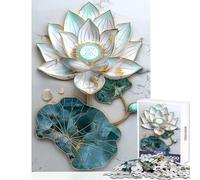 Puzzle da 1000 pezzi per adolescenti Kintsugi Lotus Art Giocattoli antistress Ottimi regali e giocattoli Gioco per famiglie Interazione genitore-figlio Dimensioni 50x75cm