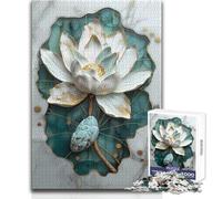 Puzzle da 1000 pezzi per adolescenti Kintsugi Lotus Art Passatempo pacifico e appagante Giocattolo con taglio di precisione ad incastro perfetto Dimensioni 50x75cm
