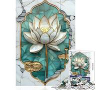 Puzzle da 1000 pezzi per adolescenti Kintsugi Lotus giocattolo educativo regalo per donne e uomini gioco rompicapo collezione di artisti belle arti dimensioni 38x26cm