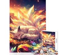 Puzzle da 1000 pezzi per adolescenti Kitsune a nove code Decorazione per la casa dei sogni Giocattoli Regalo di compleanno Gioco pratico Interazione genitore-figlio Dimensioni 50x75cm