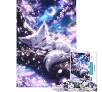 Puzzle da 1000 pezzi per adolescenti Kitsune dei sogni volpe anime gioco educativo sfida gioco rilassante analisi e logica ottimo regalo e giocattolo (dimensioni 38x26cm)