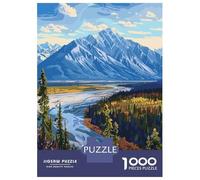 Puzzle Da 1000 Pezzi Per Adolescenti Kluane National Park Canada Landscape Puzzle Per Adulti Giochi Rilassanti Che Migliorano La Memoria Regali Unici Per Compleanno E Natale 70x50cm/1000pcs