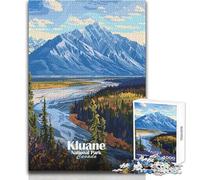Puzzle da 1000 pezzi per adolescenti, Kluane National Park, Canada, paesaggio, gioco educativo per famiglie, migliora la memoria, regali di compleanno, dimensioni 38x26cm