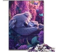 Puzzle da 1000 pezzi per adolescenti Koala addormentato, giocattoli educativi ideali come regalo per tutta la famiglia dai 14 anni in su (dimensioni 26x38cm)