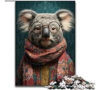 Puzzle da 1000 pezzi per adolescenti Koala con sciarpa Divertimento in famiglia Ideale come regalo per tutta la famiglia dai 14 anni in su (dimensioni 26x38cm)