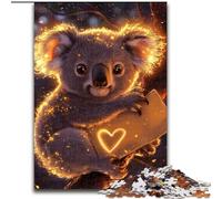 Puzzle da 1000 pezzi per adolescenti Koala dorato, per età dai 14 anni in su, decorazione per la casa come regalo per tutta la famiglia e gli amici (dimensioni 50x75cm)