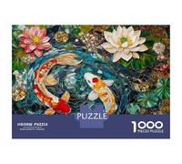 Puzzle Da 1000 Pezzi Per Adolescenti Koi Fish Pond Mosaic Art-2 Puzzle Per Adolescenti Gioco Per Famiglie Migliora La Memoria Regali Unici Per Compleanno E Natale 52x38cm/1000pcs